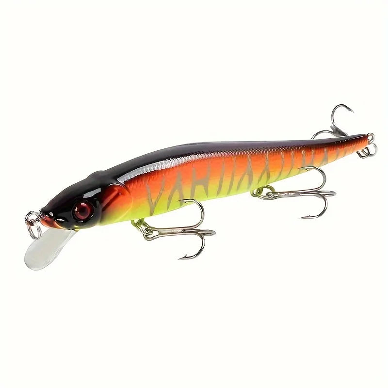 4.5in Sinking Minnow Crankbait Hard Bait – Pike & Carp Lure Orange Nova Fishing & Outdoors