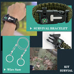 Nova 20-in-1 Ultimate Survival Gear Kit Emergency Equipment & Tactical Tools for Camping Hiking