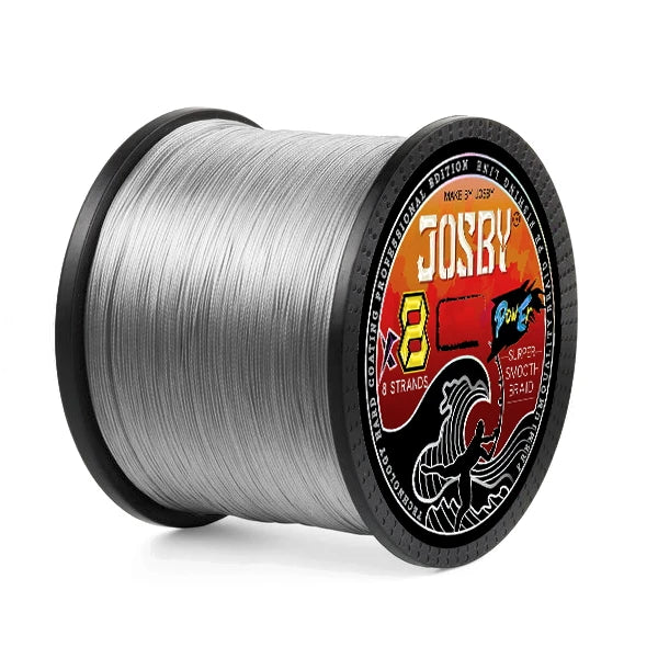 8-Strand PE Braided Fishing Line – 100M to 1000M Spools GRAY Nova Fishing & Outdoors