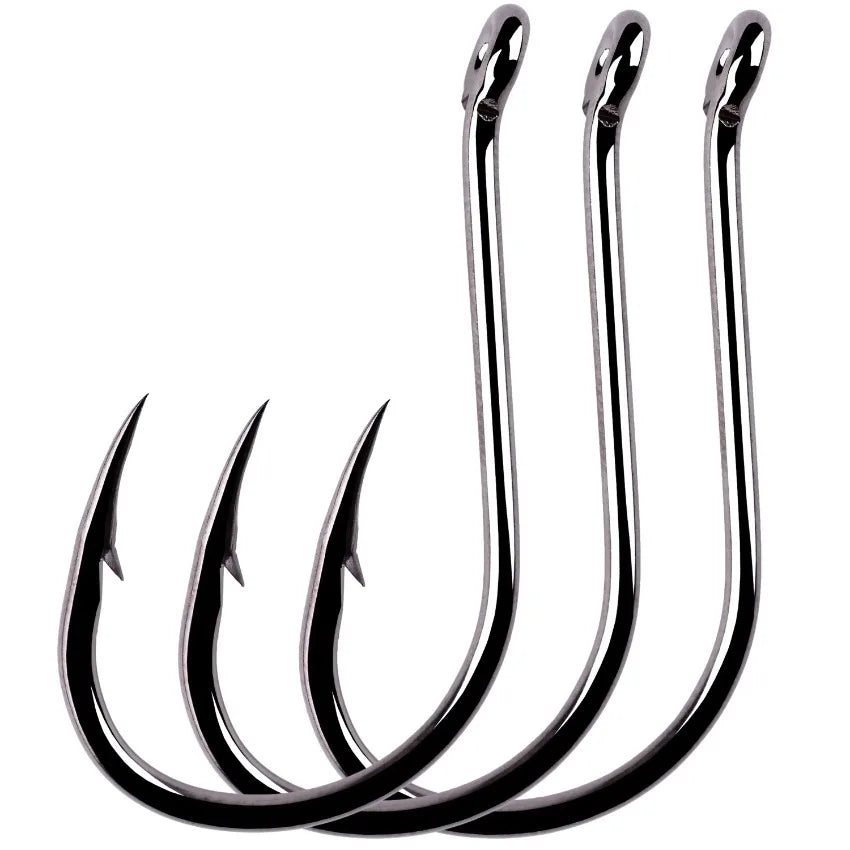 Nova Offset Circle Hooks – Sizes #1 to 5/0, Live Bait Fishing Hooks (20/50 Pack)
