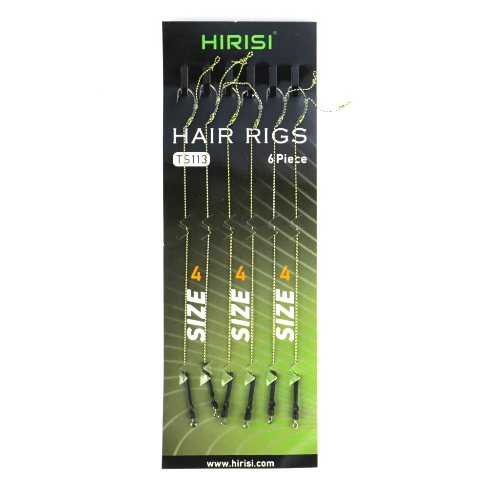 Nova Ready-Made Carp Rigging Kit - High-Carbon Steel Hook Set with Rolling Swivels for Boilies & Corn Size 4 Nova Fishing & Outdoors
