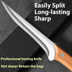 Fish Fillet Knife with Stainless Steel Blade & Wooden Handle Nova Fishing & Outdoors