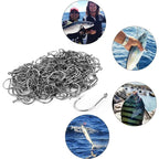 Fishing Hooks Carbon Steel Strong Sharp Silver Circle Fishhook 3#-12# Nova Fishing & Outdoors