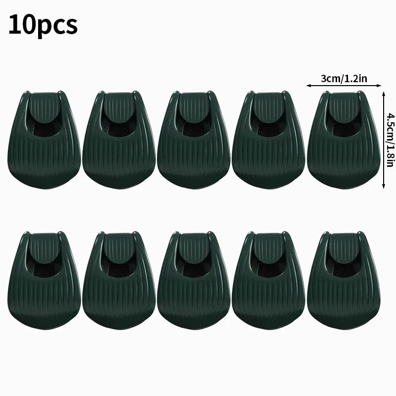 Rod Clip Grip Bundle – Quick-Attach Fishing Rod Holder Green2 10pcs Nova Fishing & Outdoors