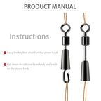 Ball Bearing Swivels – 30/50pc Solid Ring Connectors for Fishing Line