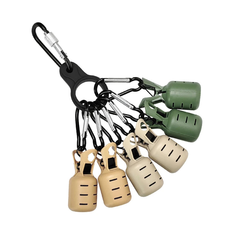 Squid Jig Hook Covers – 6-Piece Egi Lure Protector Kit with Carabiner 3 Nova Fishing & Outdoors