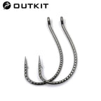 Nova Drop Shot Hooks – Stainless Steel Offset Wacky Hooks for Finesse Bass (10-Pack)