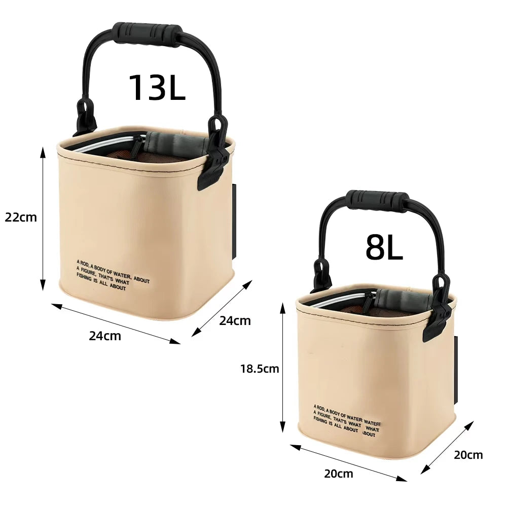 Nova Pro-Foldable EVA Fishing Bucket – Compact, Leak-Proof, & Multi-Purpose Nova Fishing & Outdoors