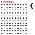 Nova Rubber Space Beans – Oval & Column Bobber Stops for Float Fishing (60pc)