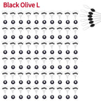 Nova Rubber Space Beans – Oval & Column Bobber Stops for Float Fishing (60pc)