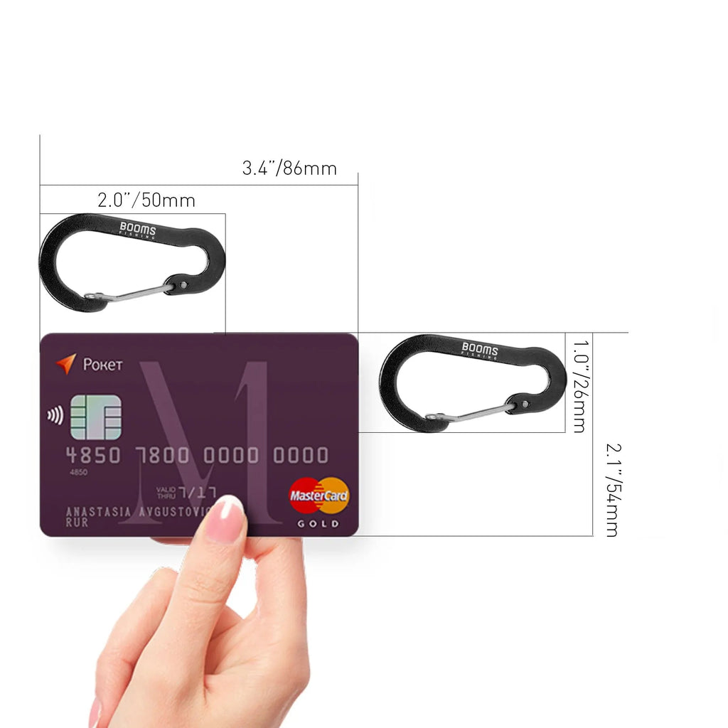 6-Piece Aluminum Carabiner Snap Clips – Secure Gear Connectors Nova Fishing & Outdoors