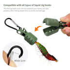 Squid Jig Hook Covers – 6-Piece Egi Lure Protector Kit with Carabiner Nova Fishing & Outdoors