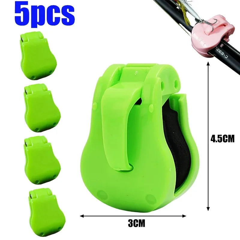 Ultimate Rod Secure Clip & Hook Keeper Green-5pc Nova Fishing & Outdoors