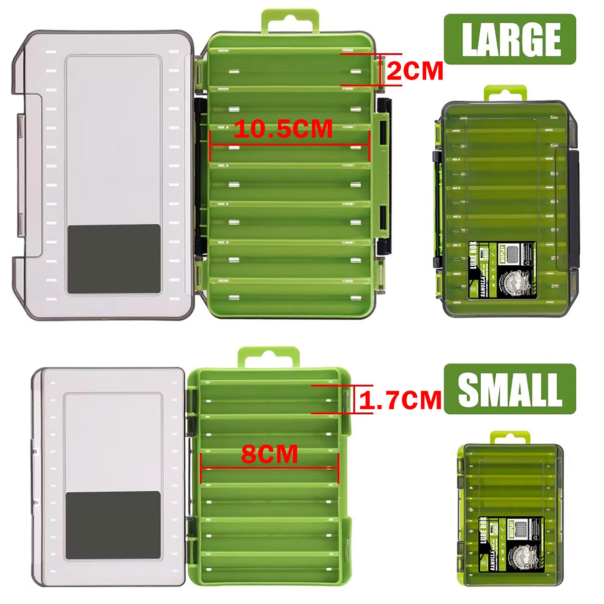 Dual-Compartment Tackle Box – Lure & Bait Storage Nova Fishing & Outdoors