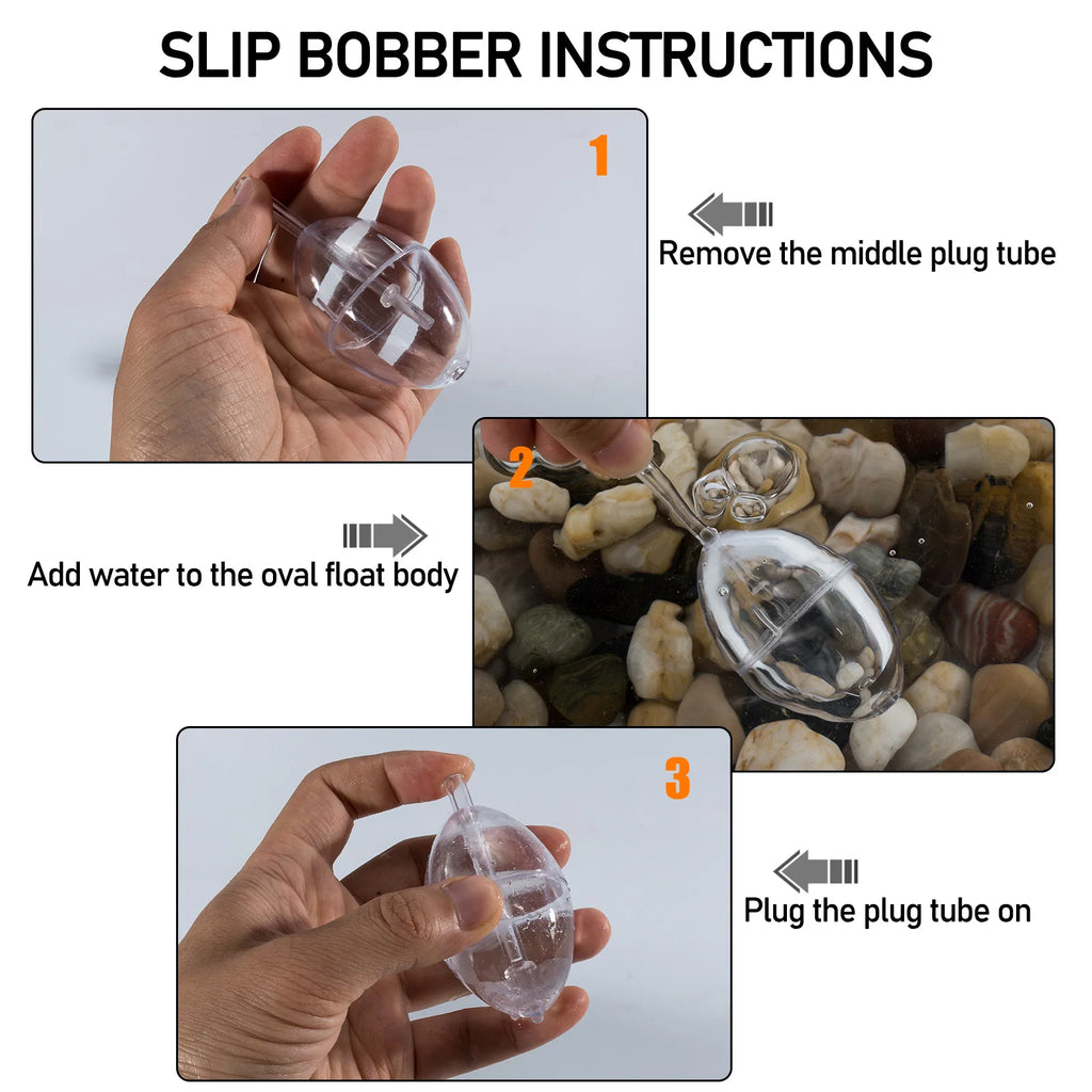 Nova Clear Bubble Floats – Water-Fillable Casting Bubbles for Fly & Lure Fishing (10-Pack)