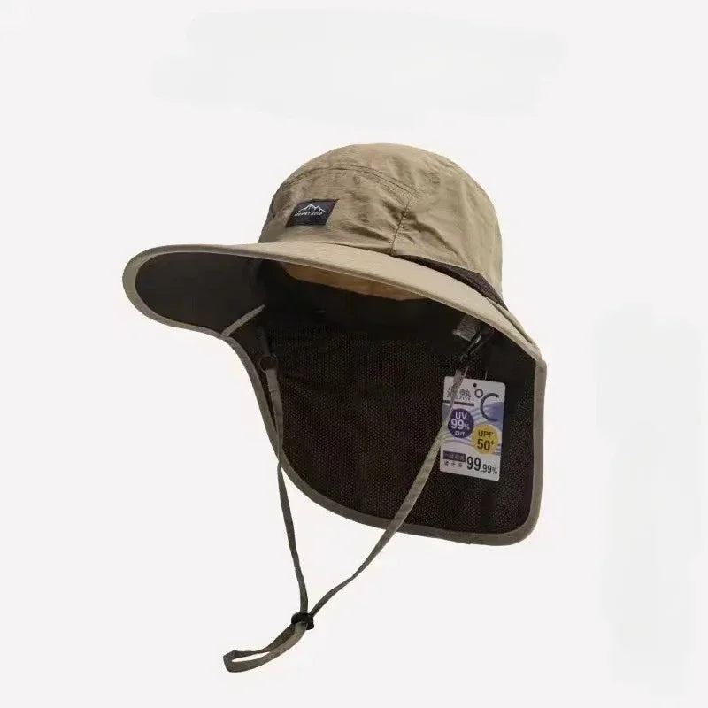Wide Brim Fishing Hat with Neck Flap – Quick-Dry Bucket Hat Green Nova Fishing & Outdoors
