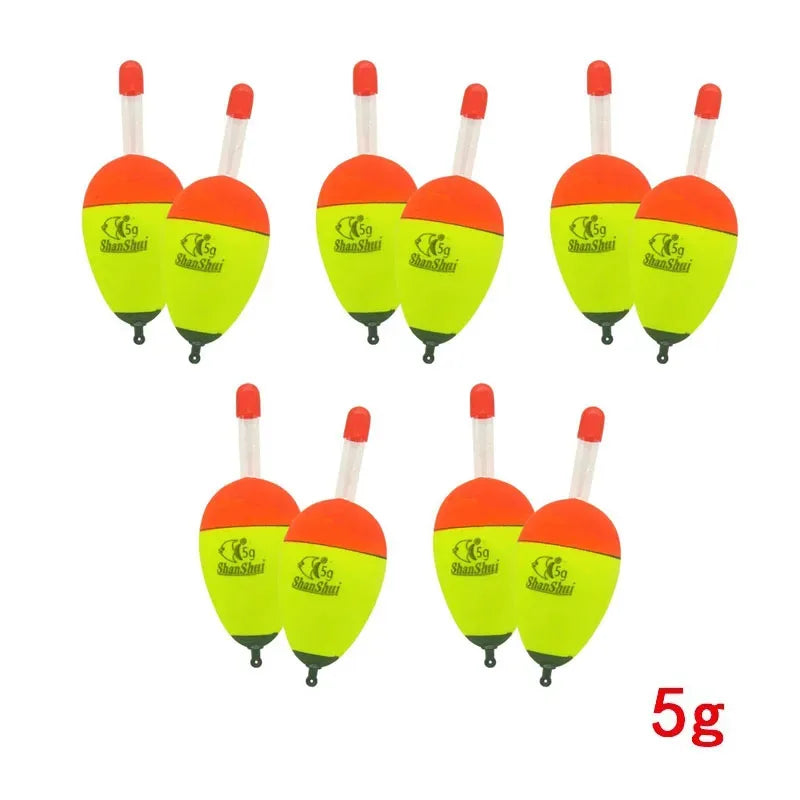 Hard-Body EVA Foam Floats – 10-Pack for Salt & Freshwater 10pcs Yellow 5g Nova Fishing & Outdoors