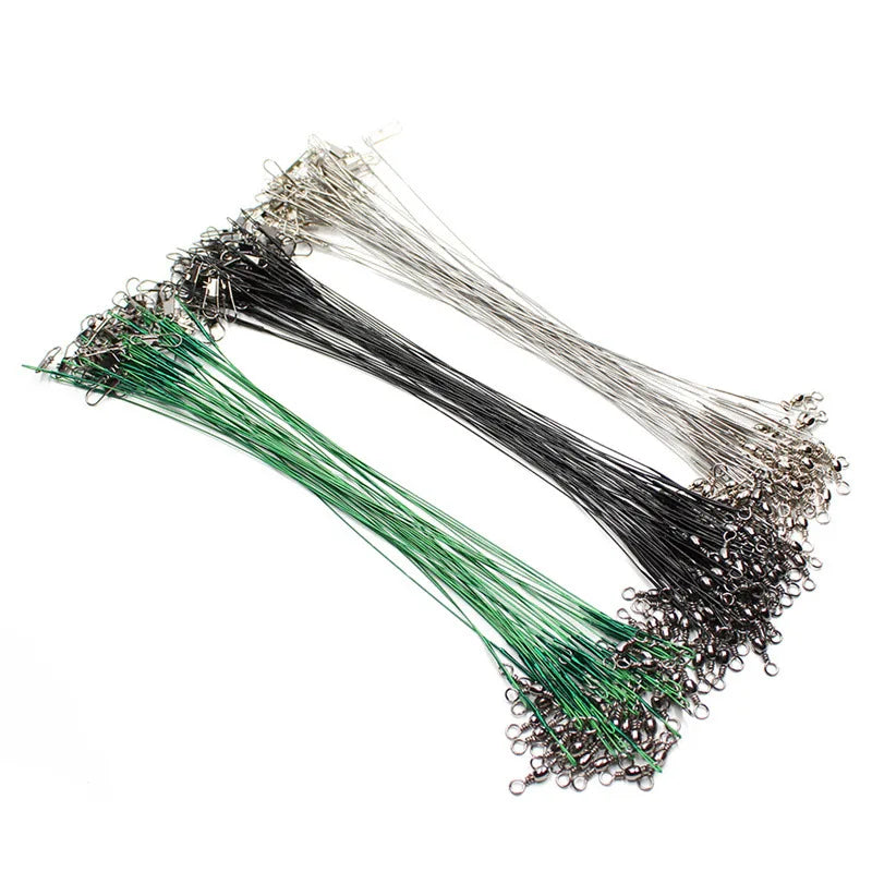 Anti-Bite Steel Fishing Wire Leaders with High-Speed Swivels Nova Fishing & Outdoors