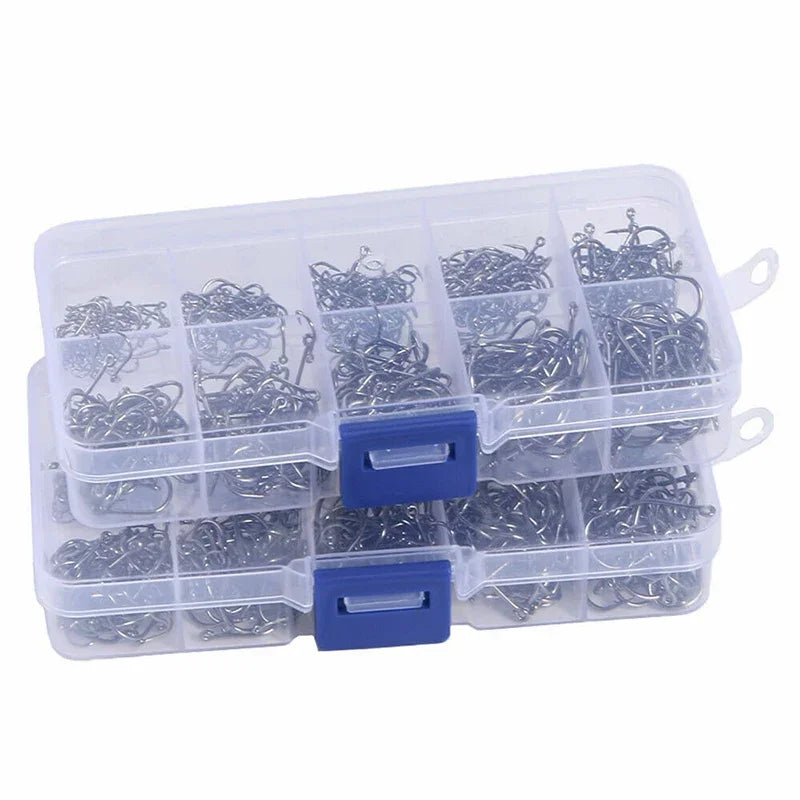 Fishing Hooks Carbon Steel Strong Sharp Silver Circle Fishhook 3#-12# Nova Fishing & Outdoors