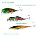 Fishing Bait Set 4PCS Wobbler Anti-corrosion Hook Bass Fishing Lure Nova Fishing & Outdoors