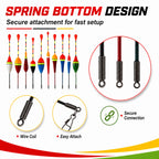 Assorted Fishing Floats Bobbers High Visibility Spring Bottom Bite Indicators for Freshwater Pond Lake River Fishing Tackle Kits Nova Fishing & Outdoors