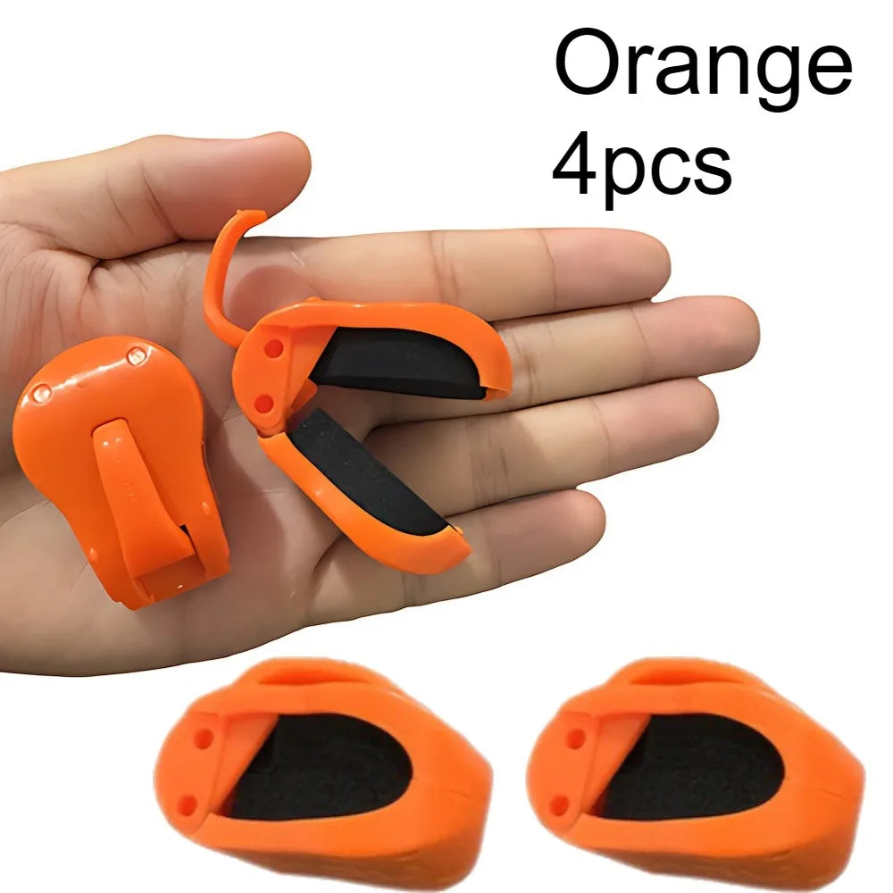 4-Pack Universal Rod Clips – Quick-Attach Fishing Rod Holder - 4 Piece Set 4pcs-Orange Nova Fishing & Outdoors