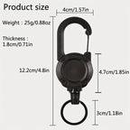 Heavy-Duty Retractable Tool Lanyard with Carabiner Clip Nova Fishing & Outdoors