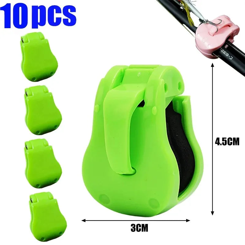 Ultimate Rod Secure Clip & Hook Keeper Green-10pc Nova Fishing & Outdoors