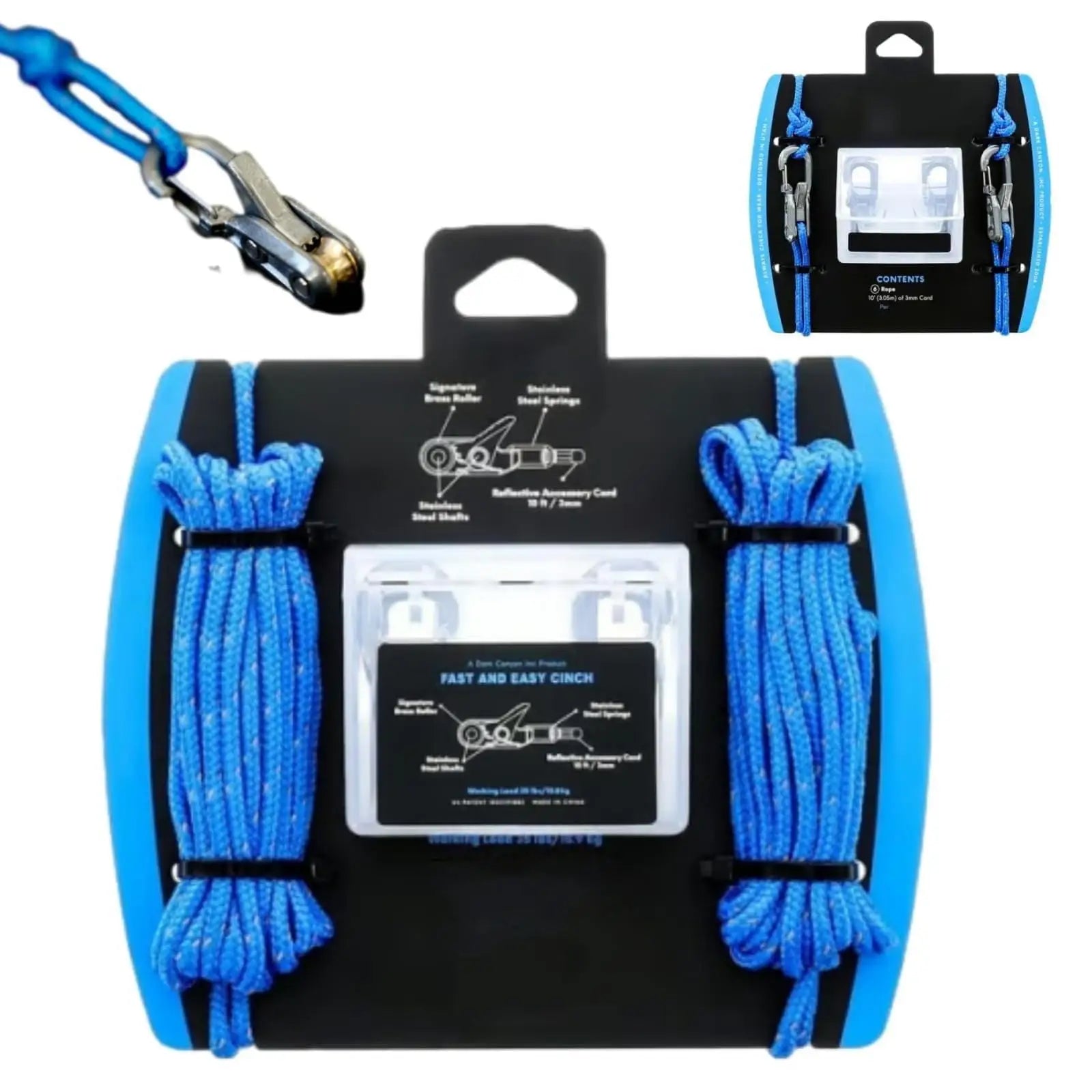 Heavy-Duty Retractable Rope Tensioner for Camping & Gear Nova Fishing & Outdoors