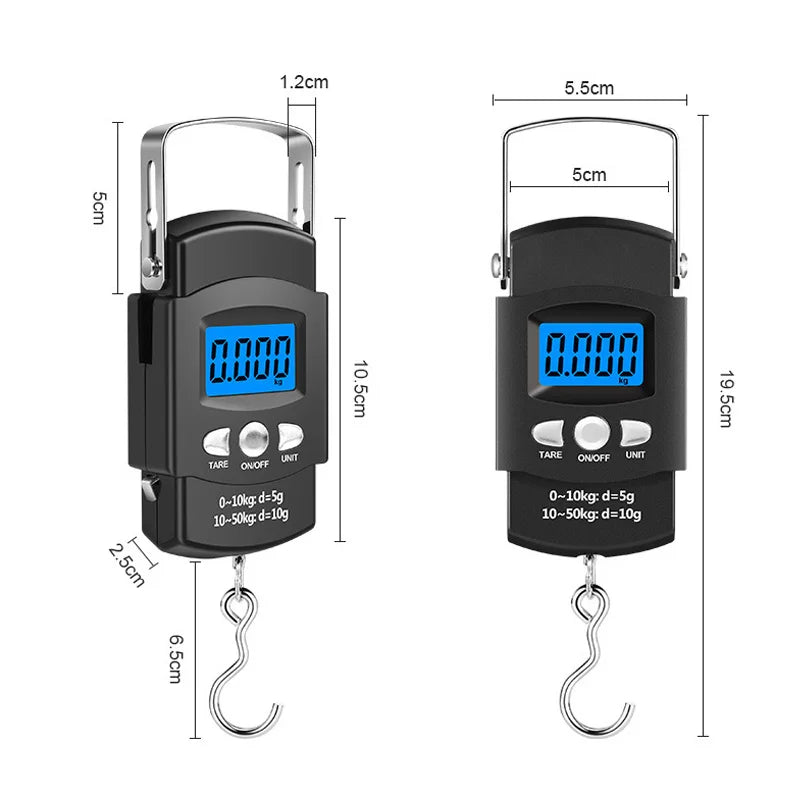 Nova Pro-Digital Hanging Scale with Retractable Measuring Tape Nova Fishing & Outdoors