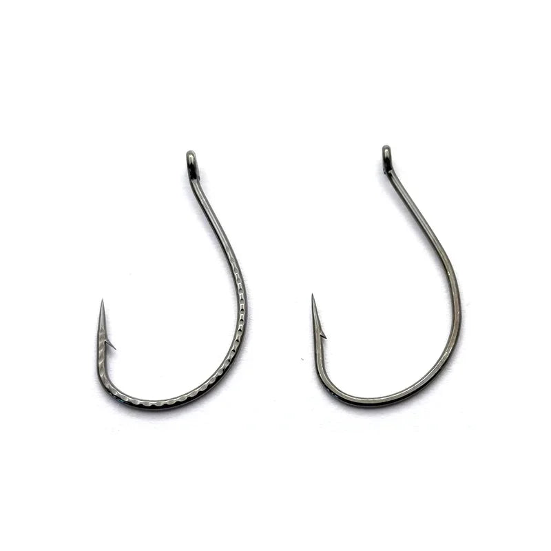 Nova Drop Shot Hooks – Stainless Steel Offset Wacky Hooks for Finesse Bass (10-Pack)