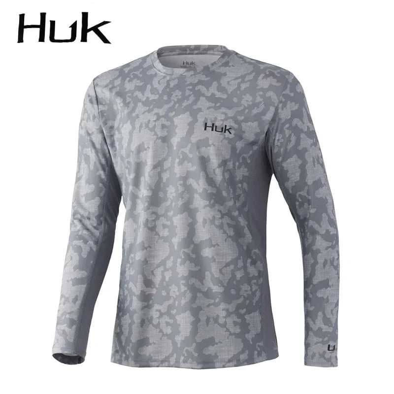 Nova UV Protection Fishing Shirt - Moisture Wicking Long Sleeve Sports Tee - Multi-Color Camo Performance Jersey