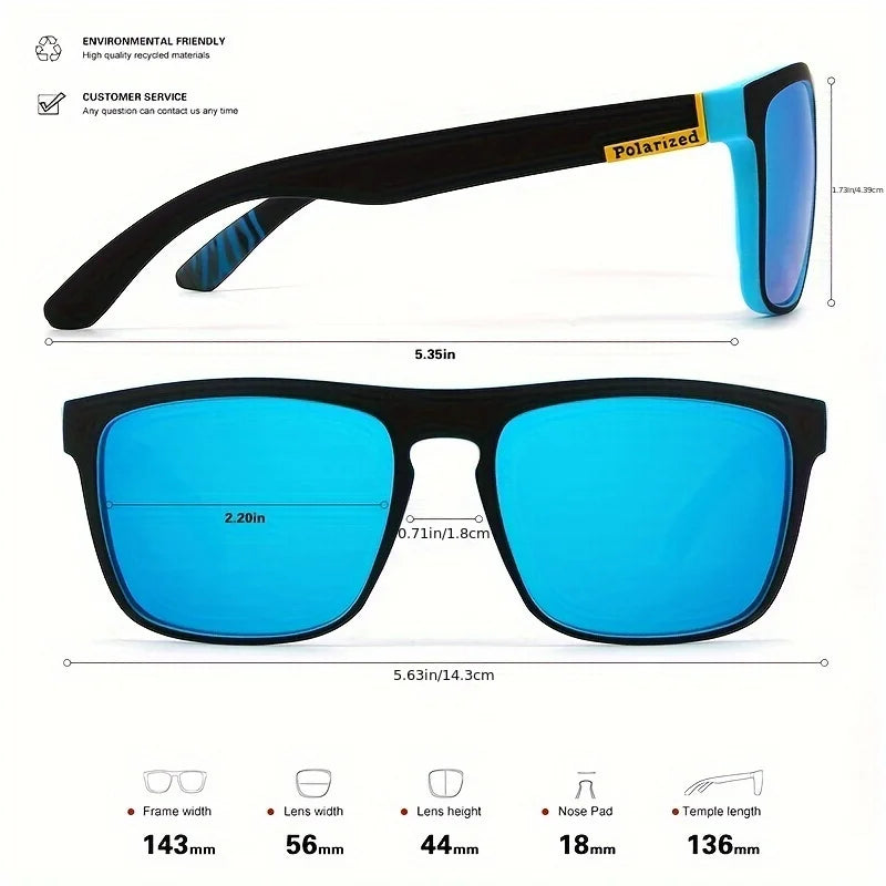 Polarized Square Sunglasses for Fishing & Driving – Men & Women - Square Frame Nova Fishing & Outdoors
