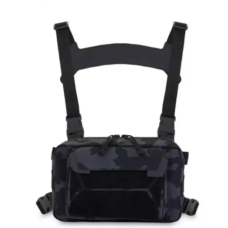 Nova Tactical Outdoor Chest Pack Wearable Fishing Rig and Utility Vest Blue Camo Nova Fishing & Outdoors