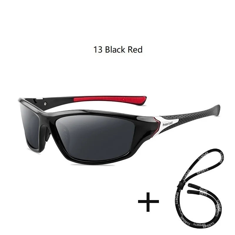 Nova Sport Polarized Sunglasses for Men and Women Driving Hiking Marine Fishing Glasses 13 Black Red Nova Fishing & Outdoors