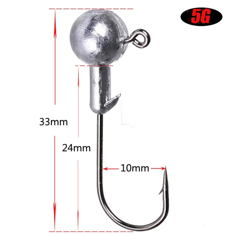 Nova Soft Fishing Lure Kit, Silicone Bait Worms with Crank Jig Head Hooks, Realistic Artificial Lures for Freshwater & Saltwater Fishing Nova Fishing & Outdoors