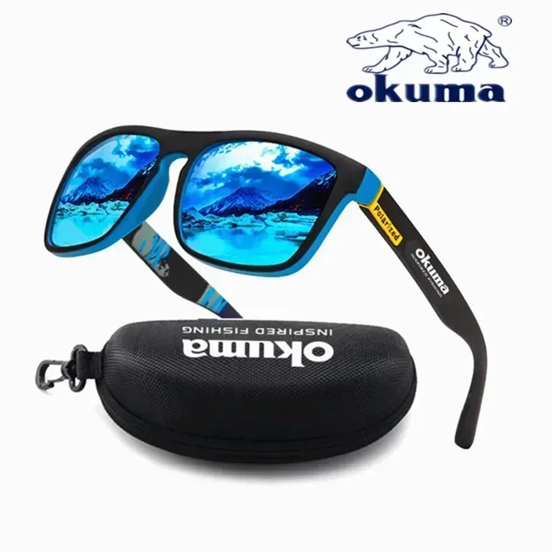 Okuma polarized sunglasses UV400 for men and women Blue with box Nova Fishing & Outdoors