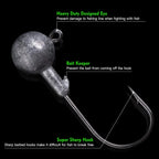 Nova 40pcs Soft Lure Kit 5cm 3.5g Jig Head Hook with Fishing Tackle Box