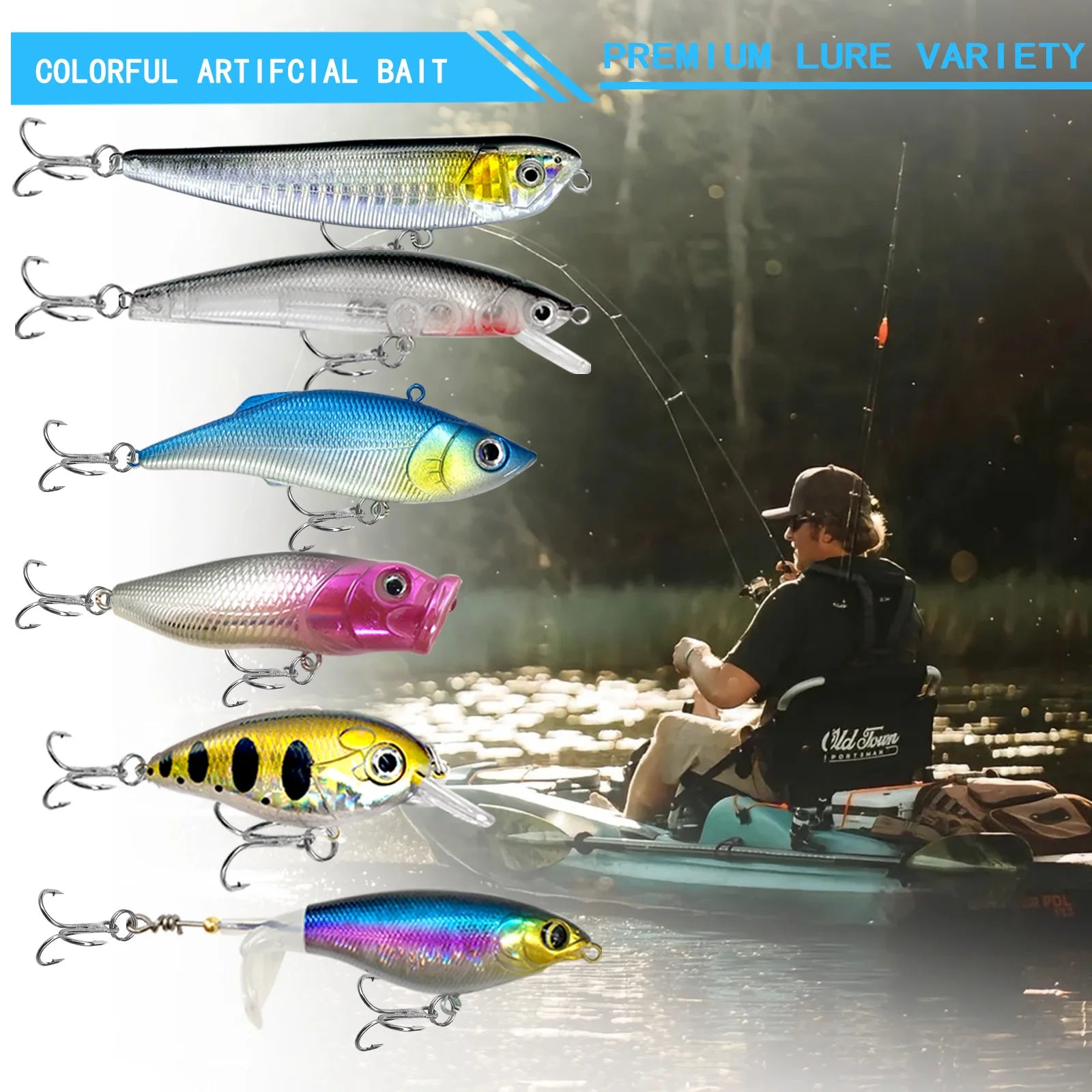 Multi-Piece Professional Fishing Lure Kit and Layered Tackle Box Nova Fishing & Outdoors