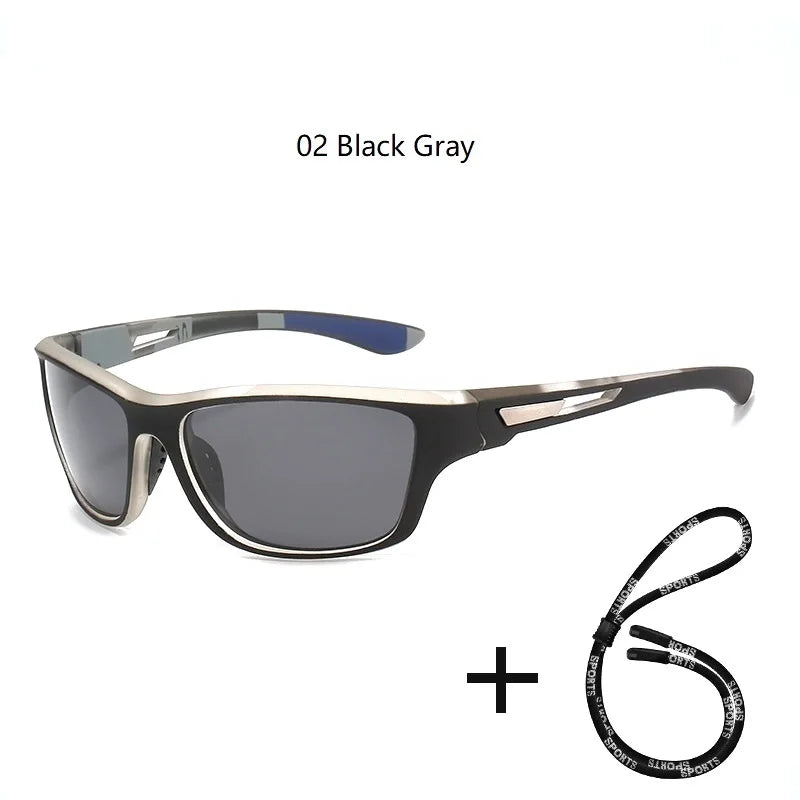 Nova Sport Polarized Sunglasses for Men and Women Driving Hiking Marine Fishing Glasses 02 Black Gray Nova Fishing & Outdoors