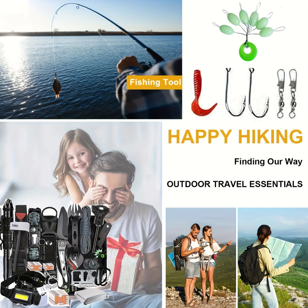 Nova 20-in-1 Ultimate Survival Gear Kit Emergency Equipment & Tactical Tools for Camping Hiking