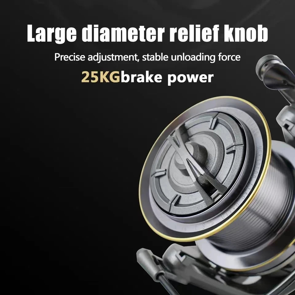Saltwater Spinning Reel – Stainless Steel Bearings, 25kg Drag Power Nova Fishing & Outdoors
