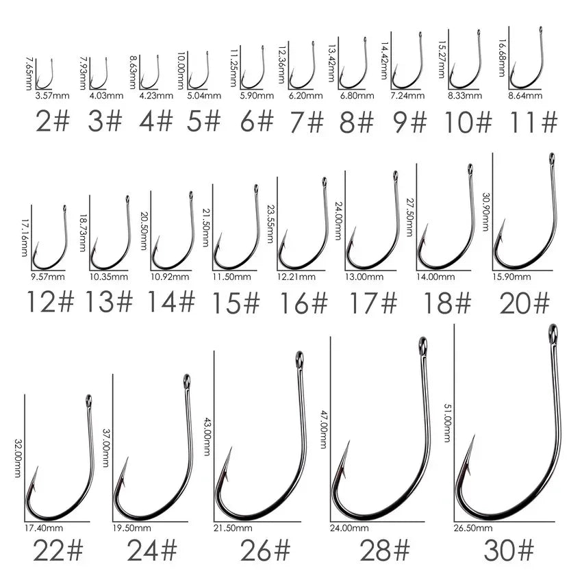 Nova Octopus Barbed Circle Hooks – Bulk Box, High Carbon Steel Catfish & Saltwater Hooks (50/100pc)