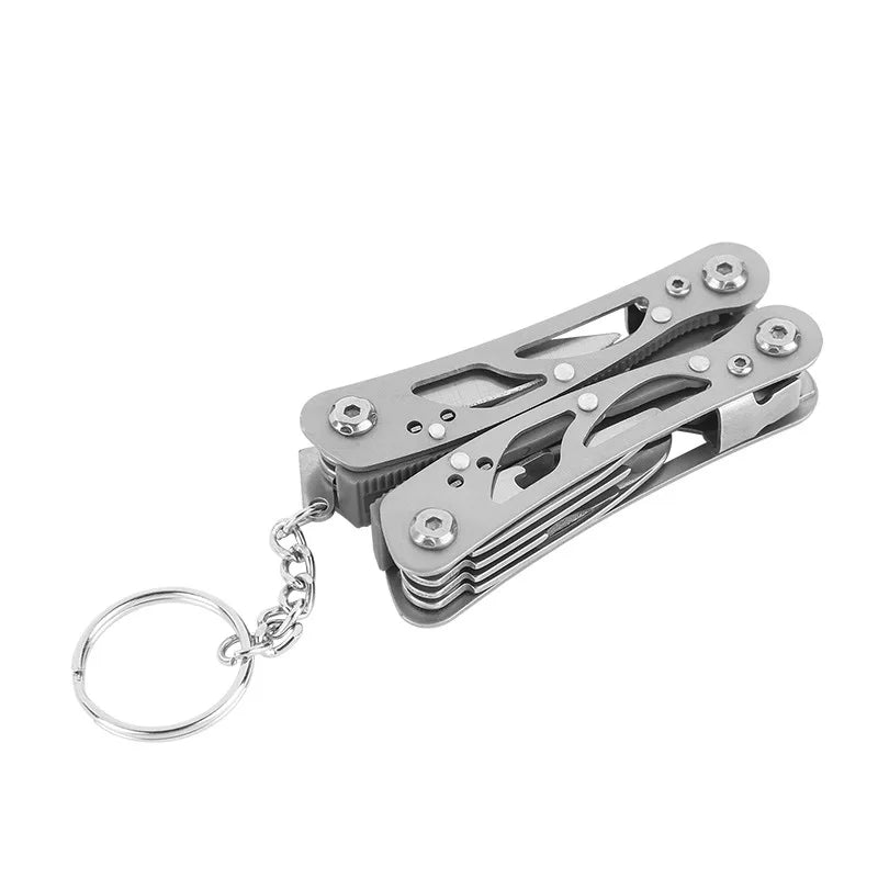 Folding Fishing Pliers – Stainless Steel Multi-Tool - Compact Folding Silver-no bag Nova Fishing & Outdoors