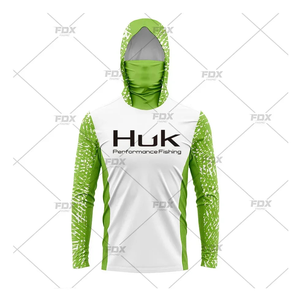 Nova Technical Angling Jersey Integrated Face Shield Full-Coverage UV Breathable Sportswear