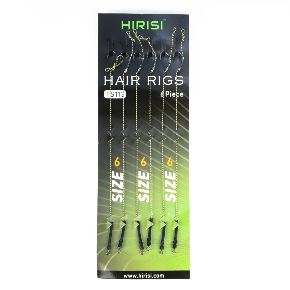 Nova Ready-Made Carp Rigging Kit - High-Carbon Steel Hook Set with Rolling Swivels for Boilies & Corn