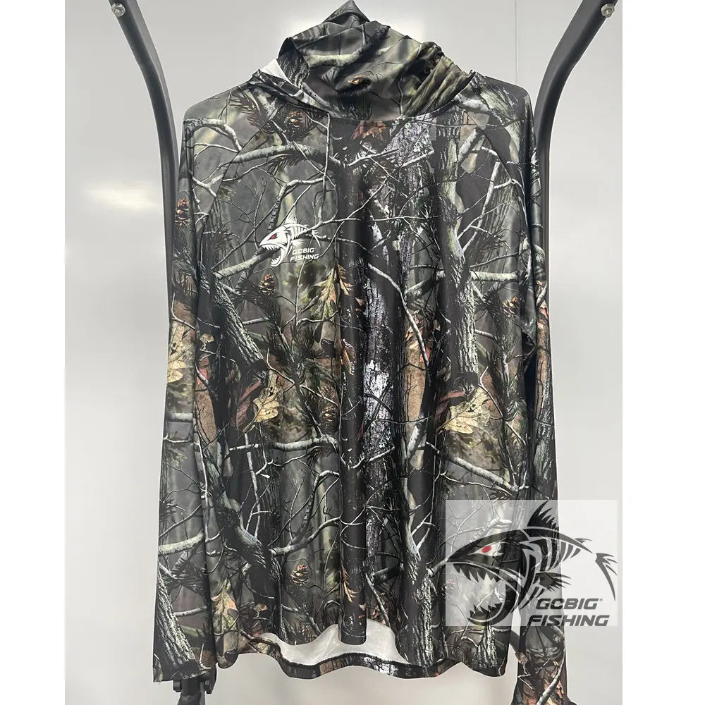 Nova Men’s Performance Fishing Hoodie UPF 50+ Quick-Dry Sun Protection Shirt with Built-In Face Mask