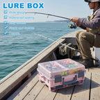 Nova Professional Waterproof Fishing Tackle Box – Compact, Durable Organizer in Pink Nova Fishing & Outdoors