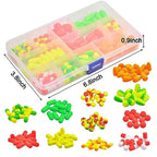 Nova Foam Float Kit – 110pc Bottom & Surf Rig Float Assortment for Walleye & Pompano