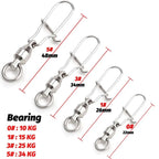 20-Piece Swivel Snap Connectors with Ball Bearing Rolling Ring - 20Pc Ball Bearing Nova Fishing & Outdoors